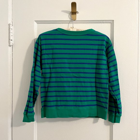 Entireworld Women's Type C, Version 8 Sweatshirt, Green/Blue stripe - Picture 2 of 7